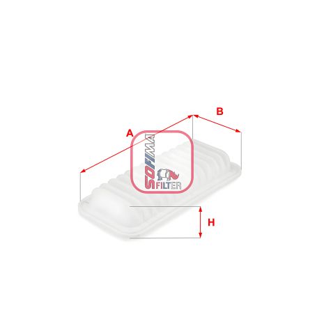 PEUGEOT 107, CITROËN C1, DAIHATSU SIRION повітряний фільтр, SOFIMA (S9402A)