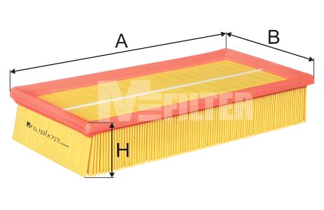 SAAB 9-3 Повітряний фільтр, M-FILTER (K727) SAAB 9-3 Повітряний фільтр, M-FILTER (K727)