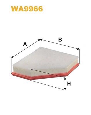 Фильтр воздушный BMW 3, BMW 2, BMW 4, WIX FILTERS (WA9966)