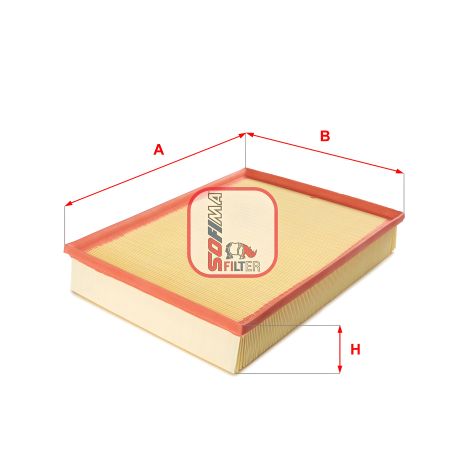 Повітряний фільтр для MERCEDES-BENZ SPRINTER, VW CRAFTER, SOFIMA (S3340A)