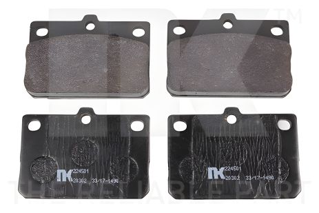 TOYOTA COROLLA комплект гальмівних колодок, NK (224501)