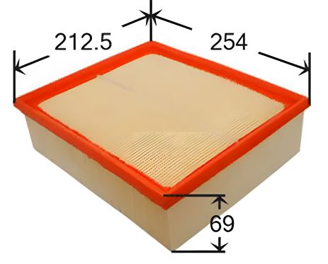Повітряний фільтр ASAKASHI SKODA SUPERB, VW PASSAT, AUDI ALLROAD (A0238)