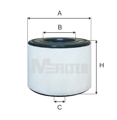 Фільтр повітряний AUDI A6, AUDI A7, M-FILTER (A8088)
