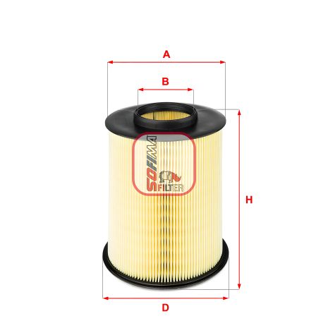 Повітряний фільтр для MAZDA 5, FORD TRANSIT, VOLVO V40, SOFIMA (S2722A)