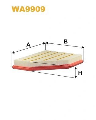 Фильтр воздушный TOYOTA SUPRA, BMW 3, BMW 2, WIX FILTERS (WA9909)