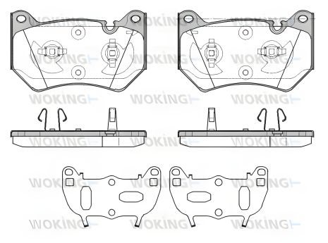 Гальмівних колодок комплект AUDI Q5, WOKING (P1939310) Гальмівних колодок комплект AUDI Q5, WOKING (P1939310)