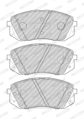 Комплект тормозных колодок KIA SPORTAGE, HYUNDAI KONA, HYUNDAI TUCSON, FERODO (FDB5039)