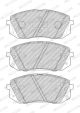 Комплект тормозных колодок KIA SPORTAGE, HYUNDAI KONA, HYUNDAI TUCSON, FERODO (FDB5039)