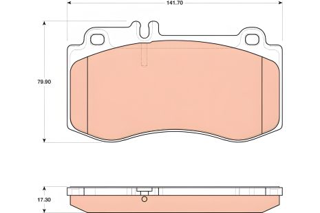 Гальмівних колодок комплект MB CLS, E-CLASS MB, TRW (GDB1822) Гальмівних колодок комплект MB CLS, E-CLASS MB, TRW (GDB1822)