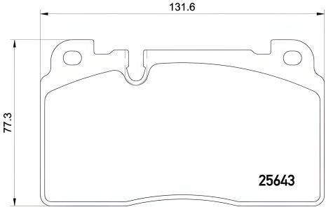 AUDI Q5, BREMBO Комплект колодок гальмівних (P85122)