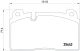Комплект гальмівних колодок AUDI Q5, BREMBO (P85122)