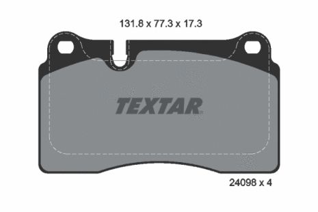 Комплект тормозных колодок VW TOUAREG, TEXTAR (2409801)