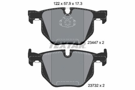 Комплект гальмівних колодок BMW X6, BMW X5, TEXTAR (2344704)