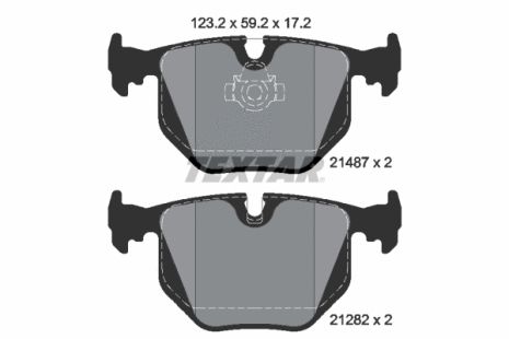 Комплект тормозных колодок LAND ROVER, ALPINA ROADSTER, BMW Z4, TEXTAR (2148701)