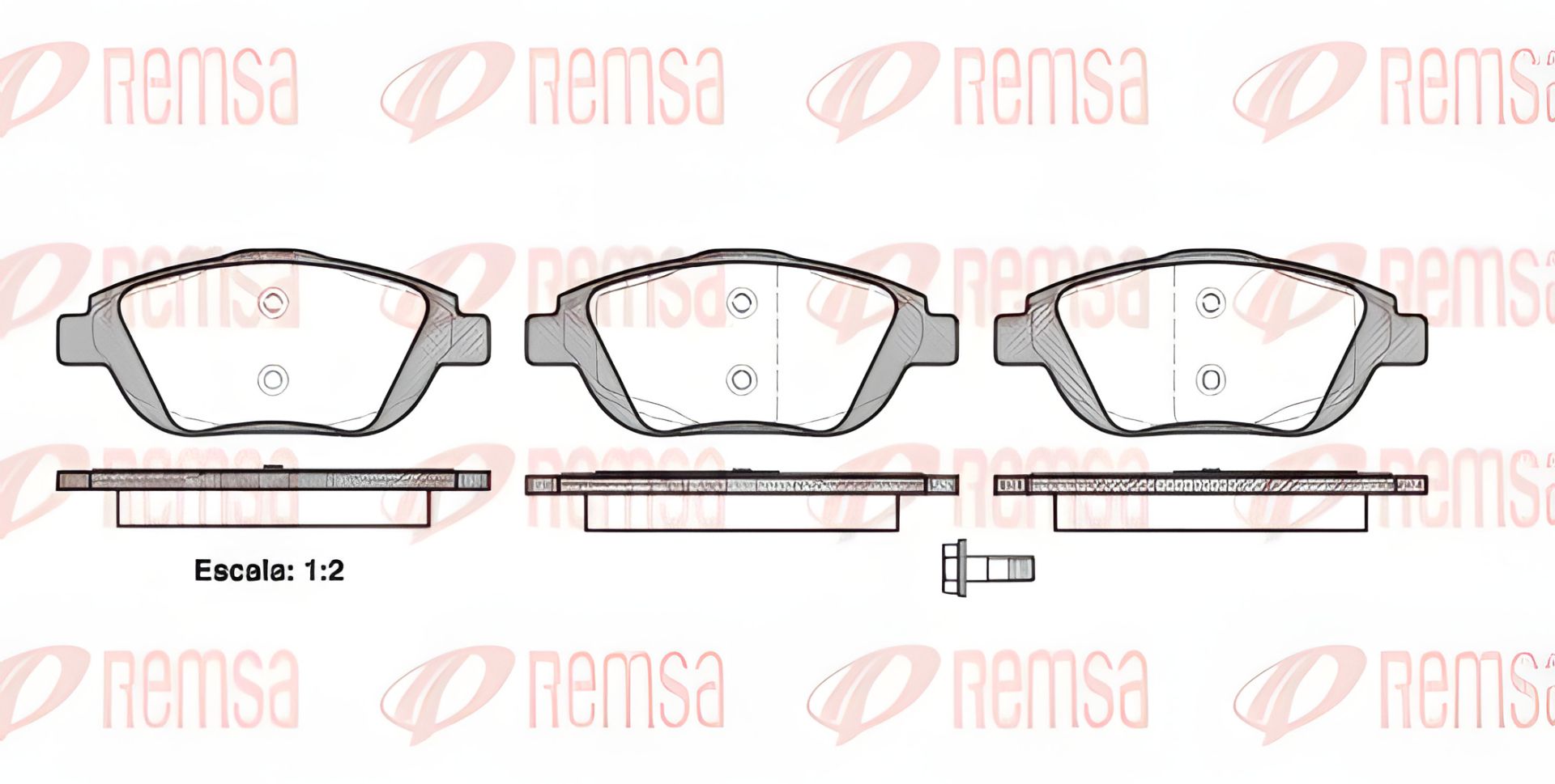 Комплект тормозных колодок OPEL CROSSLAND, CITROËN DS3, CITROËN C3, REMSA (139200) Комплект тормозных колодок OPEL CROSSLAND, CITROËN DS3, CITROËN C3, REMSA (139200)