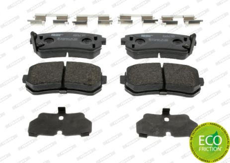 Комплект гальмівних колодок KIA CERATO, HYUNDAI SONATA, HYUNDAI ix35, FERODO (FDB1956)