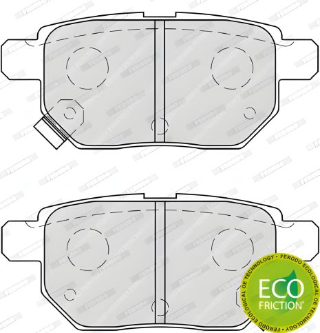 Комплект гальмівних колодок FERODO GREAT WALL, SUBARU TREZIA, ASTON MARTIN (FDB4042)