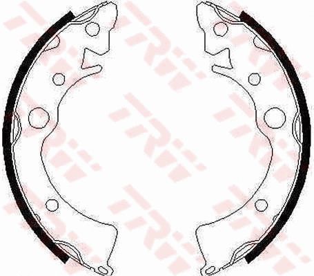 Комплект гальмівних колодок HONDA CIVIC, ROVER 200, HONDA INTEGRA, TRW (GS6210)