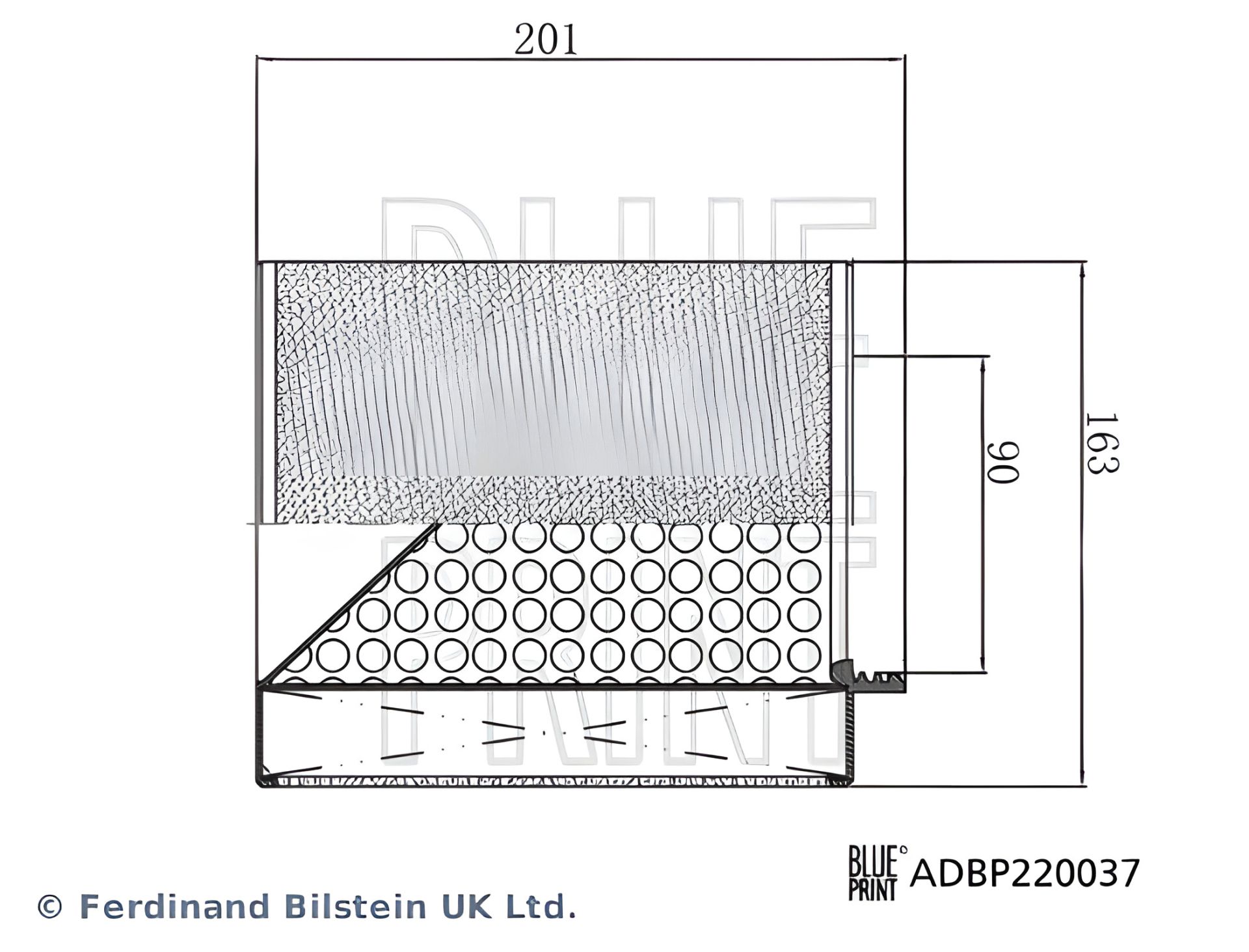 AUDI A8 повітряний фільтр, (BLUE PRINT) ADBP220037 AUDI A8 повітряний фільтр, (BLUE PRINT) ADBP220037