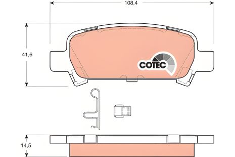 Гальмівних колодок комплект SUBARU LEGACY, SUBARU IMPREZA, SUBARU FORESTER, TRW (GDB3223) Гальмівних колодок комплект SUBARU LEGACY, SUBARU IMPREZA, SUBARU FORESTER, TRW (GDB3223)