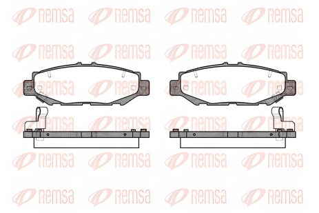 Комплект колодок тормозных LEXUS LS, TOYOTA ARISTO, TOYOTA SUPRA, REMSA (042404)