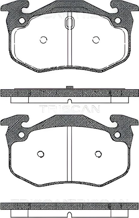 Гальмівні колодки PEUGEOT 309, RENAULT 19/MEGANE, TRISCAN 811025001