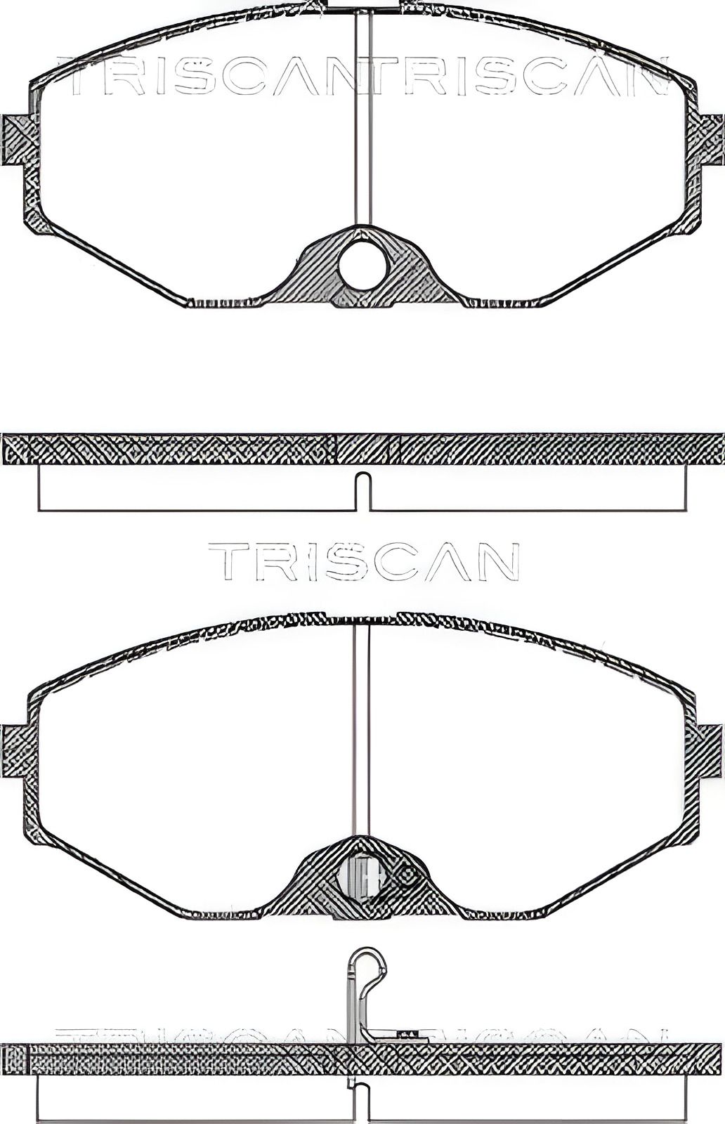 Гальмівних колодок комплект TRISCAN INFINITI J30, NISSAN MAXIMA (811014037) Гальмівних колодок комплект TRISCAN INFINITI J30, NISSAN MAXIMA (811014037)
