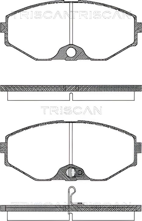 Гальмівних колодок комплект TRISCAN INFINITI J30, NISSAN MAXIMA (811014037) Гальмівних колодок комплект TRISCAN INFINITI J30, NISSAN MAXIMA (811014037)