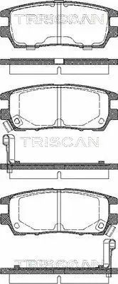 Комплект гальмівних колодок MITSUBISHI DELICA, MITSUBISHI PAJERO, TRISCAN (811042003)