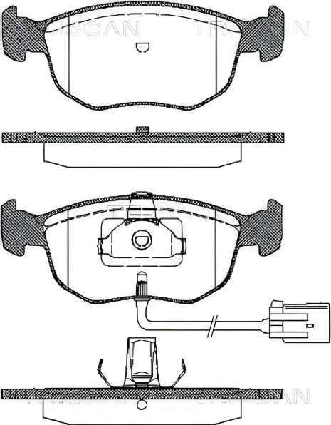 Гальмівні колодки комплект для FORD MONDEO, FORD SCORPIO, FORD ESCORT, TRISCAN Гальмівні колодки комплект для FORD MONDEO, FORD SCORPIO, FORD ESCORT, TRISCAN