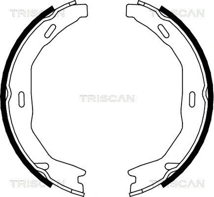 Комплект колодок гальма стоянки MB C-CLASS, MB E-CLASS, TRISCAN (810023029)