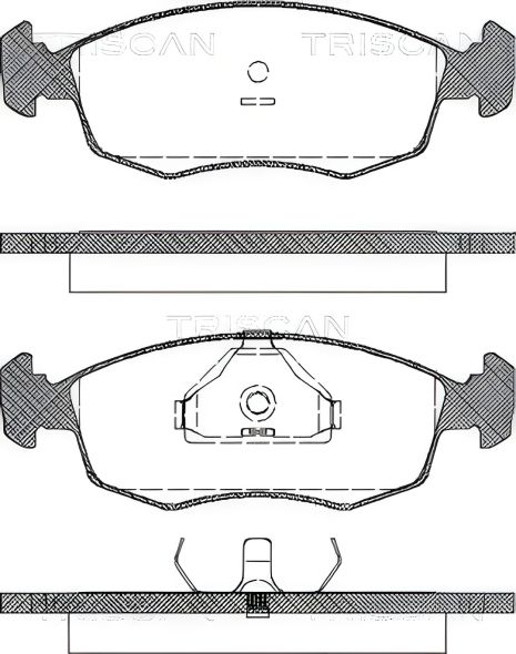 Комплект гальмівних колодок для FORD SIERRA, ESCORT і SCORPIO, TRISCAN (811016868) Комплект гальмівних колодок для FORD SIERRA, ESCORT і SCORPIO, TRISCAN (811016868)