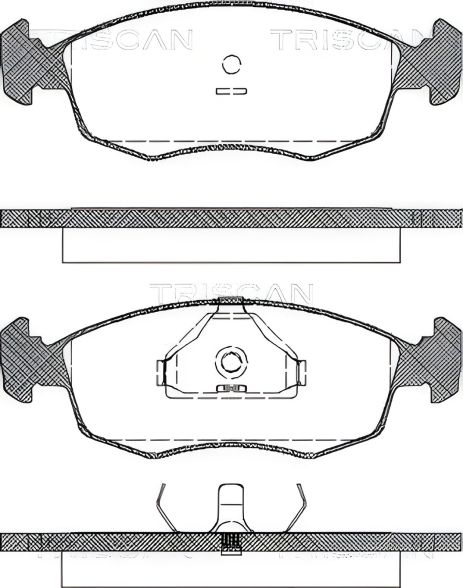 Комплект тормозных колодок для FORD SIERRA, ESCORT, SCORPIO, TRISCAN (811016868)