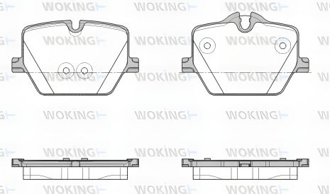 Комплект гальмівних колодок для BMW серій 3, 4 та Z4, WOKING (P1975300) Комплект гальмівних колодок для BMW серій 3, 4 та Z4, WOKING (P1975300)