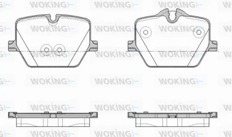 Комплект гальмівних колодок BMW 4, BMW 3, BMW Z4, WOKING (P1975300)