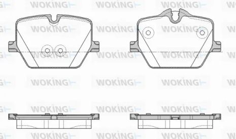 Комплект тормозных колодок BMW 4, BMW 3, BMW Z4, WOKING (P1975300)