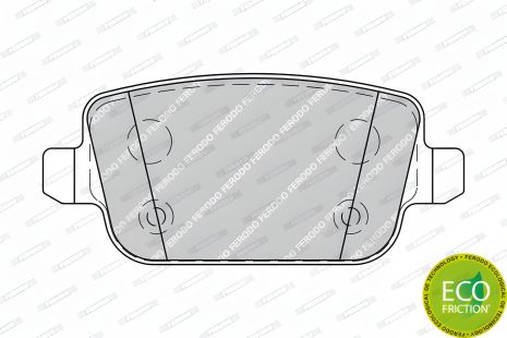 FERODO FDB1917 - Гальмівні колодки VOLVO XC70, FORD S-MAX, FORD KUGA FERODO FDB1917 - Гальмівні колодки VOLVO XC70, FORD S-MAX, FORD KUGA