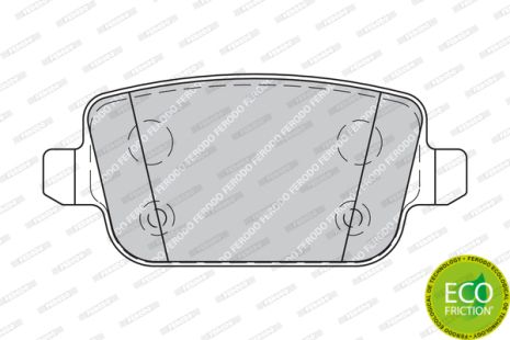 Комплект тормозных колодок VOLVO XC70, FORD S-MAX, FORD KUGA, FERODO (FDB1917)