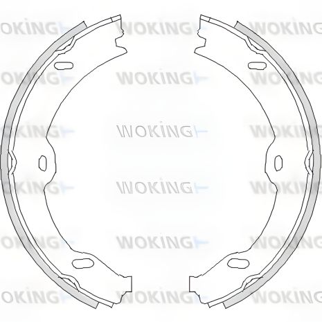 Набор колодок для стояночного тормоза MAYBACH 57, MB S-CLASS, MB CLS, WOKING (Z470800)