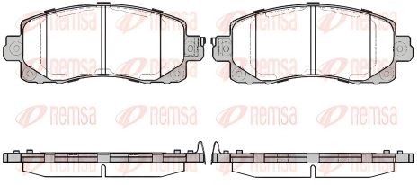 Колодки тормозные SUBARU XV/IMPREZA/FORESTER, REMSA (174104)