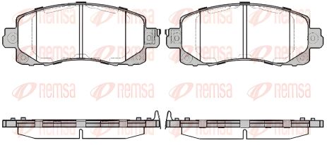 Колодки тормозные SUBARU XV/IMPREZA/FORESTER, REMSA (174104)