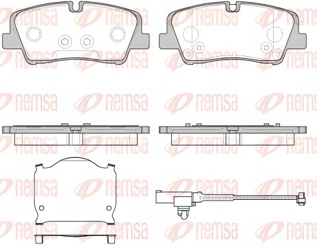 Тормозные колодки комплект для HYUNDAI H350 от REMSA (168710) Тормозные колодки комплект для HYUNDAI H350 от REMSA (168710)