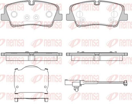 Комплект тормозных колодок HYUNDAI H350, REMSA (168710)