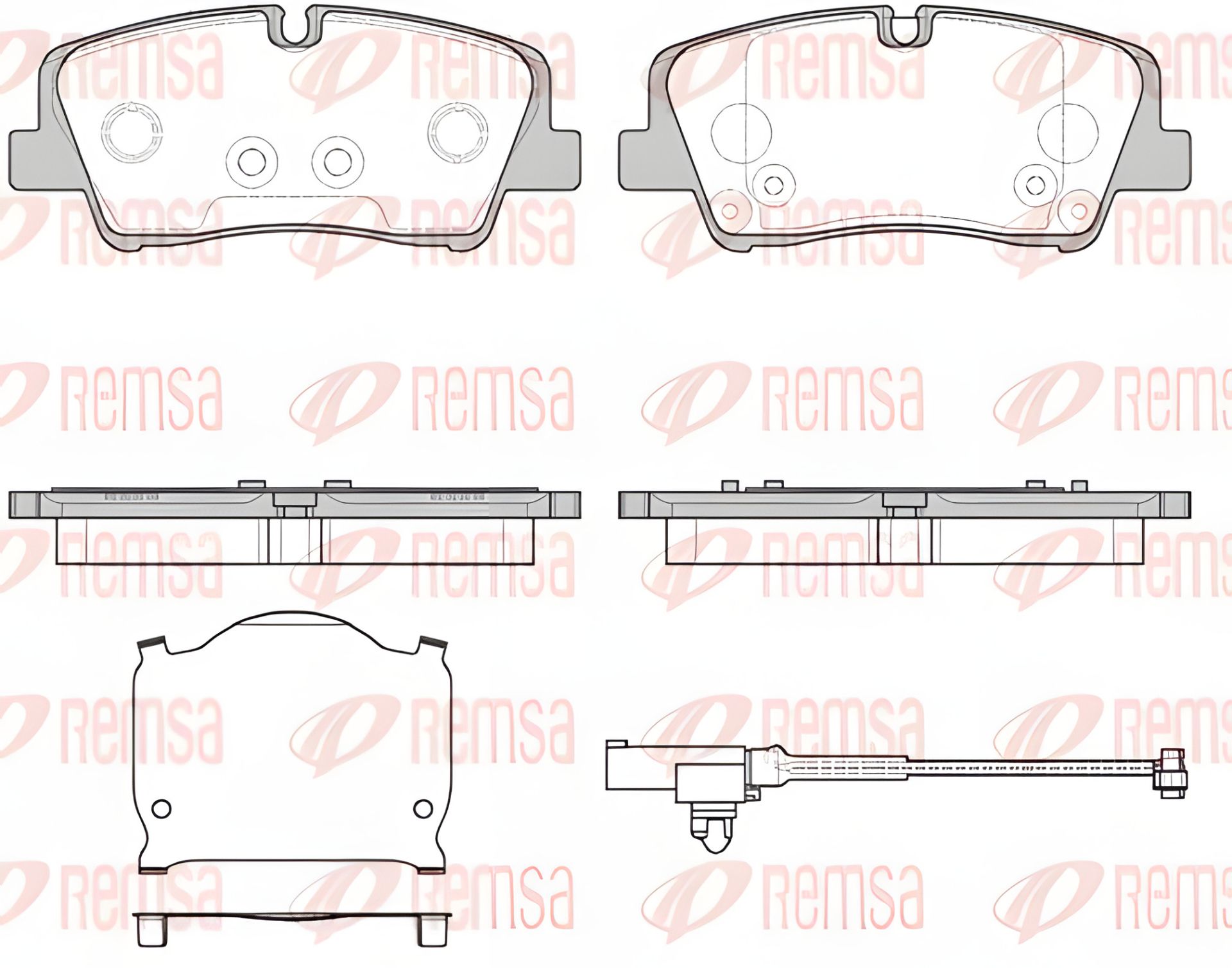 Гальмівних колодок комплект REMSA HYUNDAI H350 (168710) Гальмівних колодок комплект REMSA HYUNDAI H350 (168710)