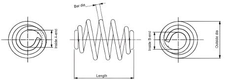 Пружина підвіски задня DAEWOO LANOS, MONROE (SN0493)