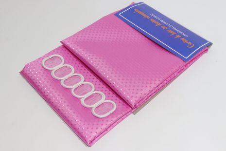Шторка для ванної довга 180x220 см ( висота 2.2 м) однотонна рожева