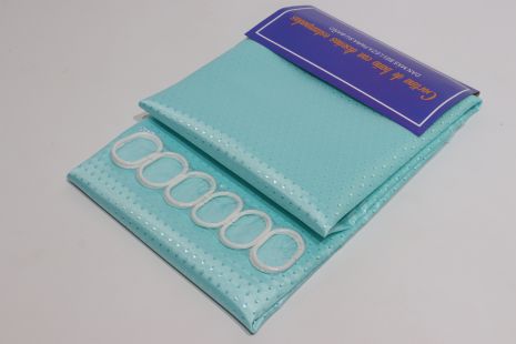 Шторка для ванної довга 180x220 см ( висота 2.2 м) однотонна бірюзова
