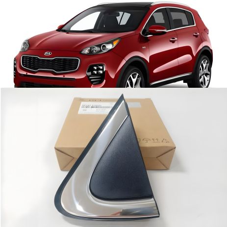 Левая наружная накладка стойки лобового стекла, KIA SPORTAGE 4 QL 2015-2018, MOBIS (86180D9000) Левая наружная накладка стойки лобового стекла, KIA SPORTAGE 4 QL 2015-2018, MOBIS (86180D9000)