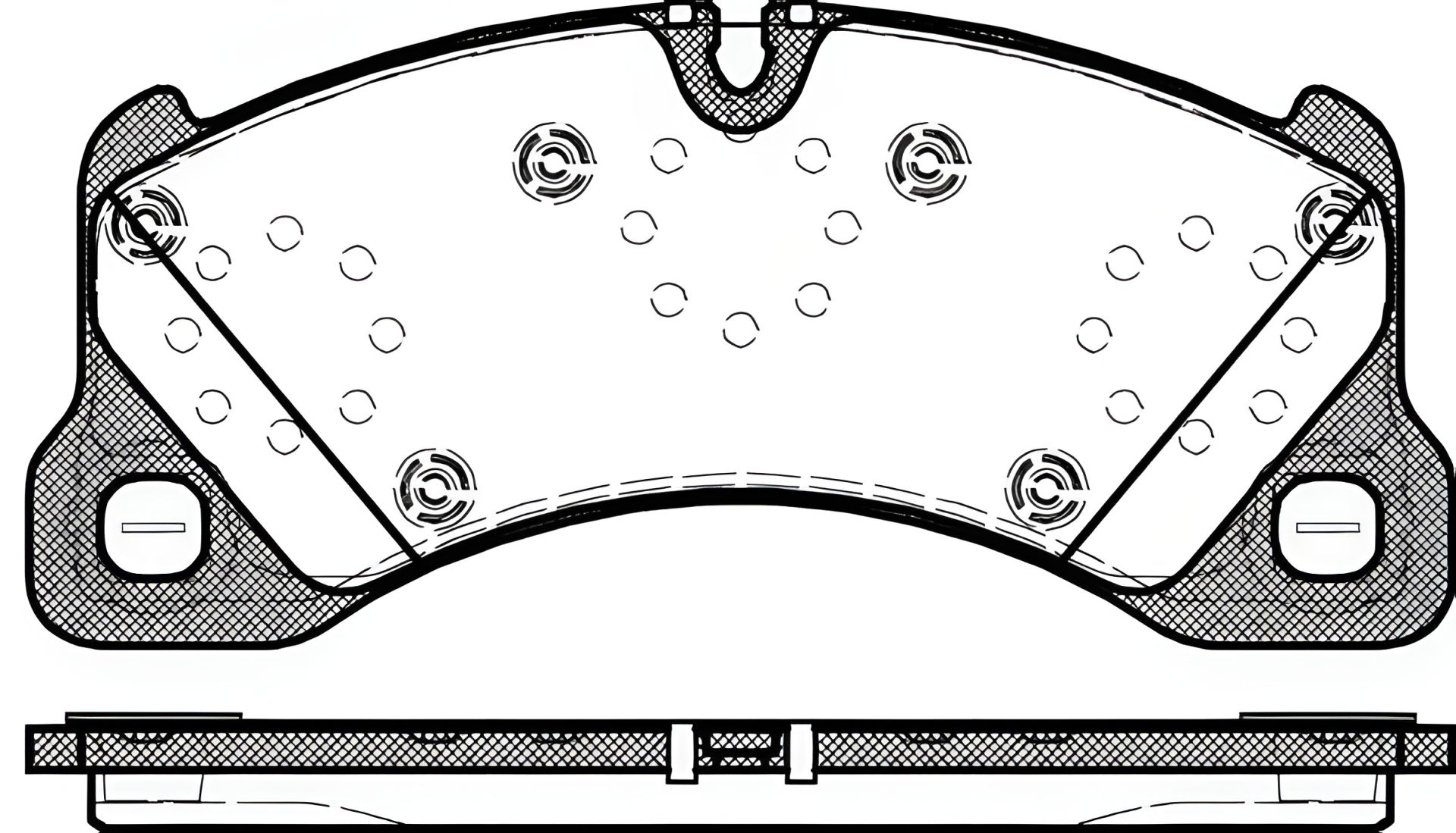 Набор тормозных колодок VW TOUAREG, PORSCHE MACAN, PORSCHE CAYENNE, REMSA (134500) Набор тормозных колодок VW TOUAREG, PORSCHE MACAN, PORSCHE CAYENNE, REMSA (134500)