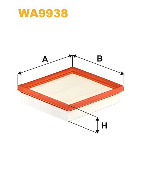 Повітряний фільтр TOYOTA COROLLA, MAZDA 2, LEXUS UX, WIXFILTRON (WA9938)
